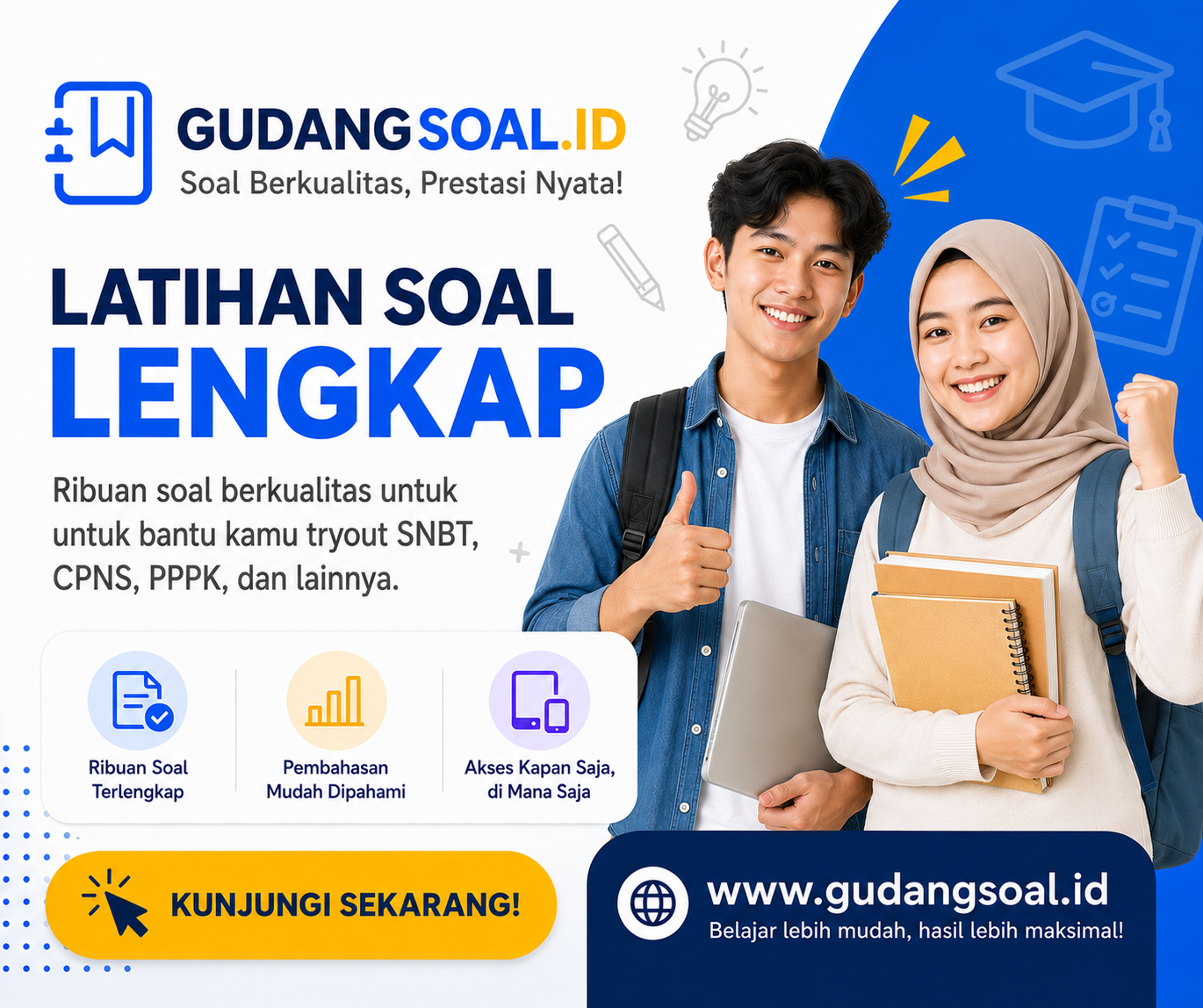 Tryout Online CPNS, PPPK dan SNBT di GudangSoal.id